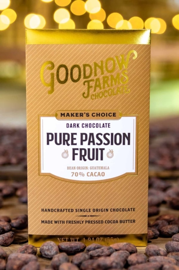 Goodnow Farms Review: Goodnow Farms Pure Passion Fruit Chocolate Bars Reviews