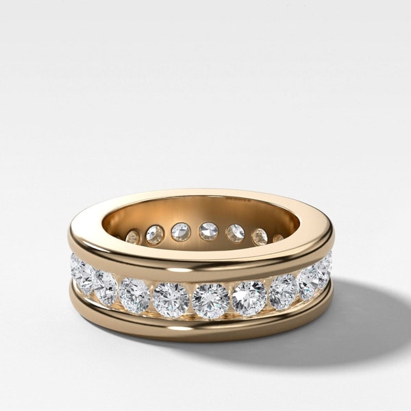 GOODSTONE Chunky Channel Set Eternity Band Review