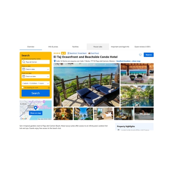Gotogate El Taj Oceanfront and Beachside Condo HotelOpens in new window Rese&ntilde;a