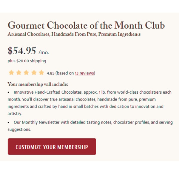 Gourmet Chocolate Subscription Review