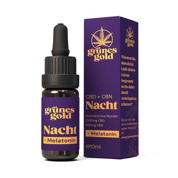 Gr&uuml;nes Gold 10% CBD-&Ouml;l Nacht Bewertung