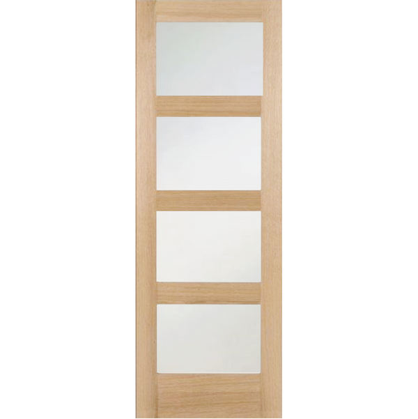 Green Tree Doors Oak Shaker 4 Light Frosted Glass Pocket Door System Review