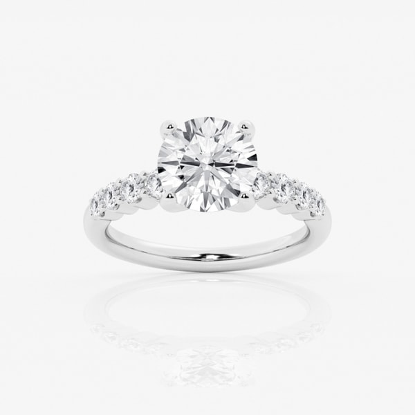 Grown Brilliance Review: Grown Brilliance 3 ctw Round Lab Grown Diamond Graduated Engagement Ring Reviews