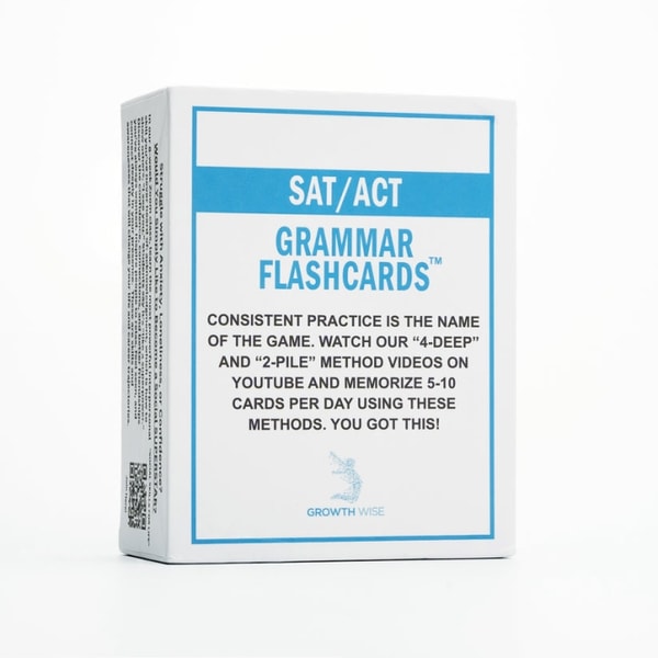 Growth Wise Store SAT-ACT Grammar Flashcards Reviews