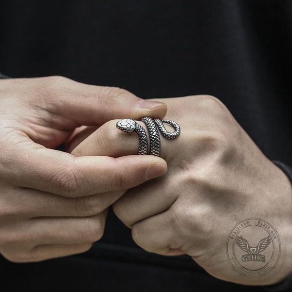 GTHIC Coiled Snake Stainless Steel Ring Review