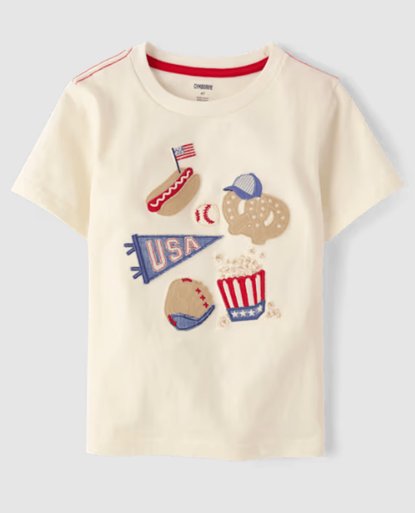 Gymboree Boys Embroidered Americana Snacks Top Review