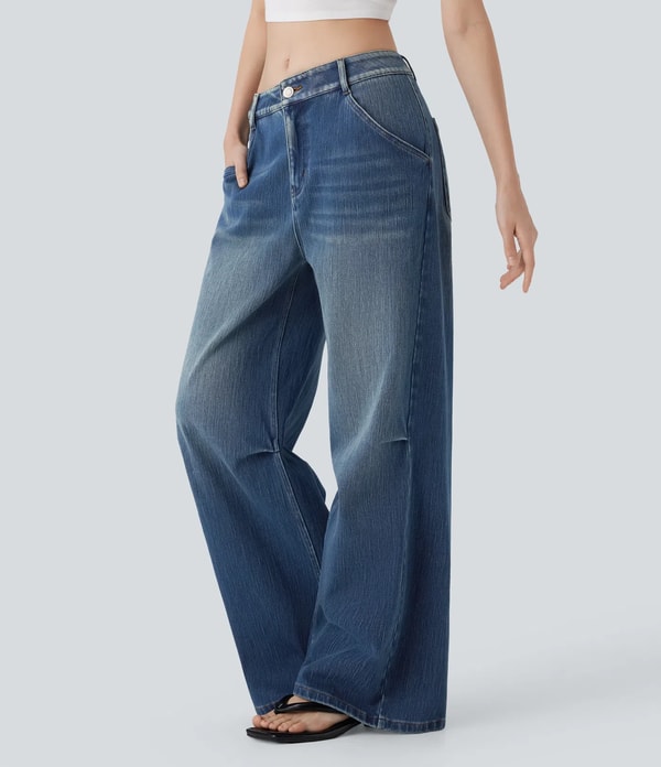 Halara Jeans Baggy Halara Flex Denim Rese&ntilde;a