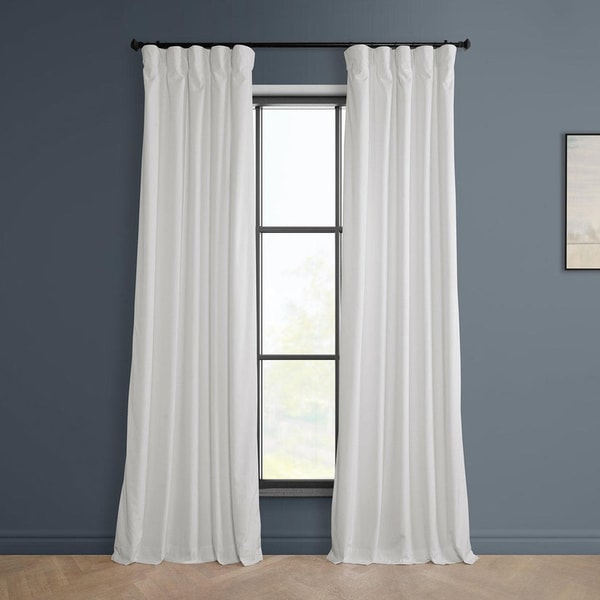 Half Price Drapes Pillow White Heritage Plush Velvet Reviews