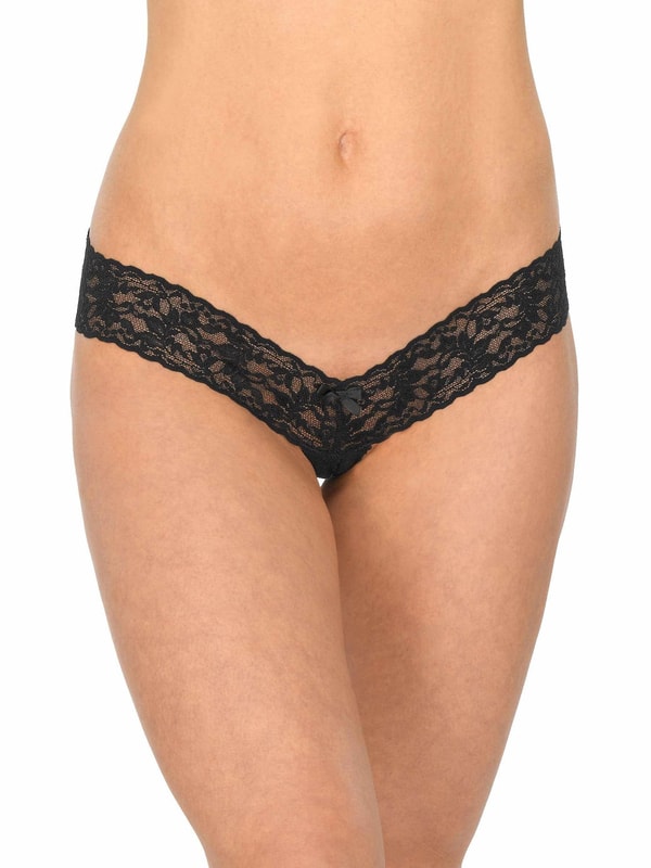 Hanky Panky &oh&trade; Signature Lace&reg; Crotchless Thong Black Review