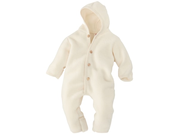 Hans Natur Engel Natur Baby Kapuzenoverall Bio-Merinowolle Fleece natur Review