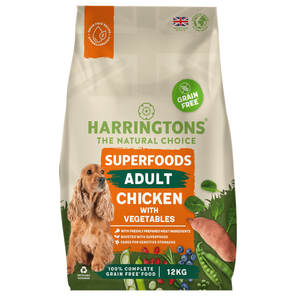 Harringtons Superfoods Grain-Free Dry Adult Dog Food Chicken & Vegetables Review