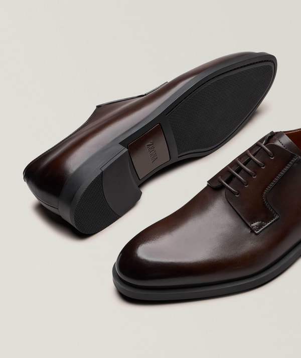 Harry Rosen ZEGNA Leather Lace-Up Derbies Review