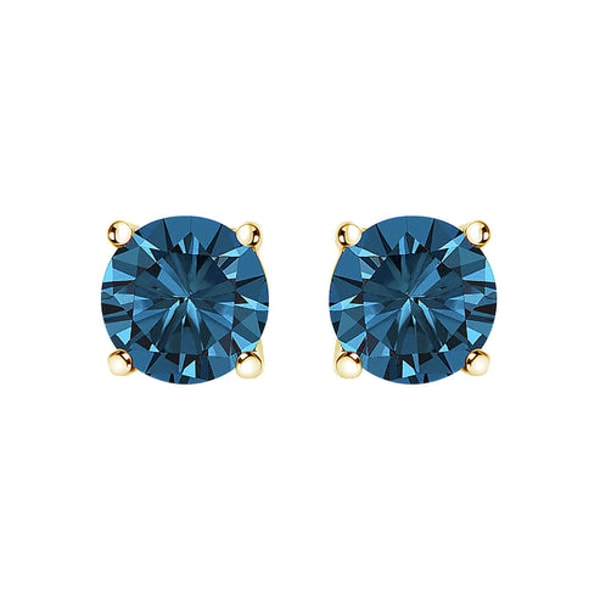 Haus of Brilliance 14K Gold Blue Lab Grown Diamond Stud Earrings Review