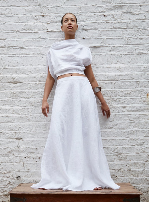 Haveli Mira Linen Maxi Skirt Review