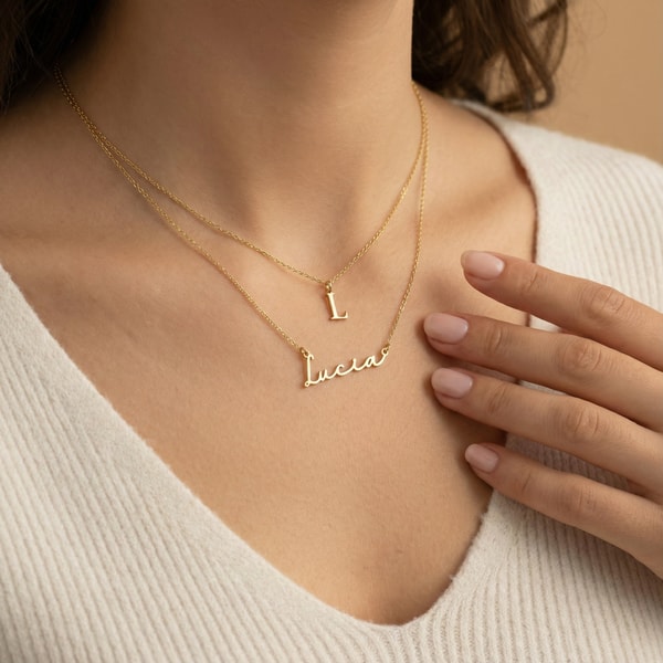 HBD Jewellery Personalized Name & Initial Necklace Layered Set Reviews