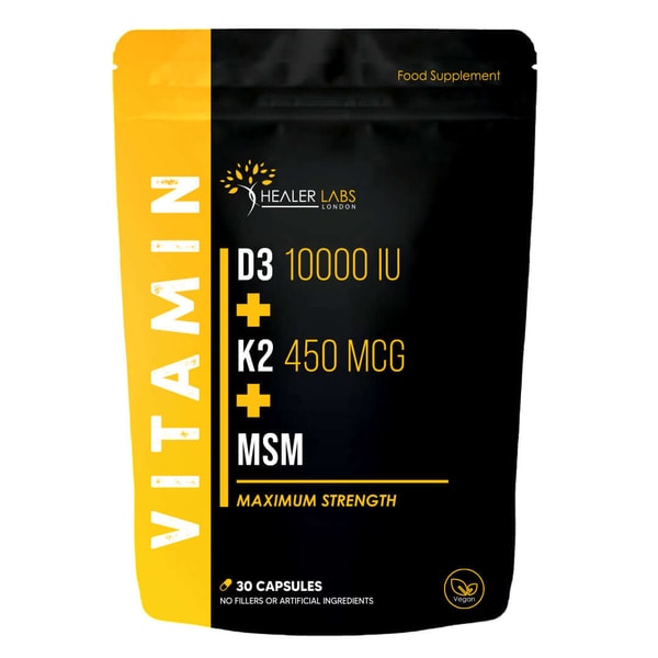 Healer Labs London Vitamin D3 + K2 + MSM Review