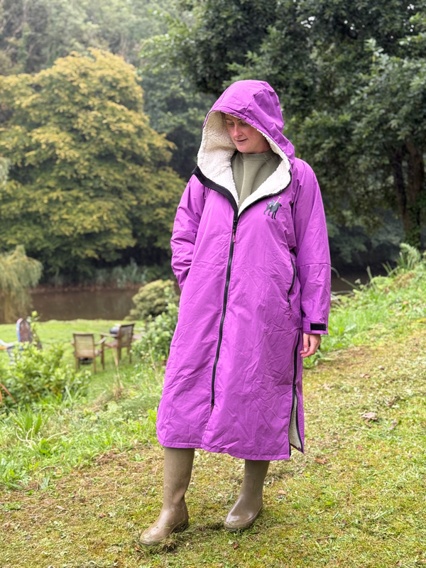 Hector and George Waterproof Fleece-Lined Dog Walking & Riding Coat Aubergine Reviews