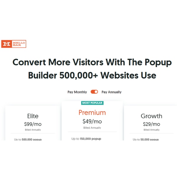 Hello Bar Starter Plan Review