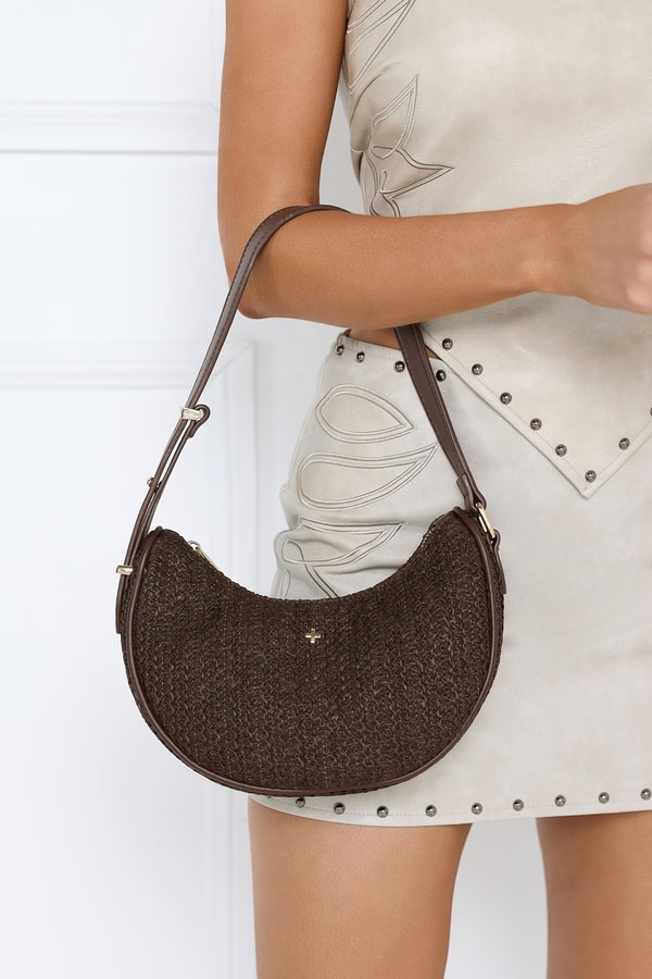 Hello Molly Naynay Bag Chocolate Raffia Gold Review