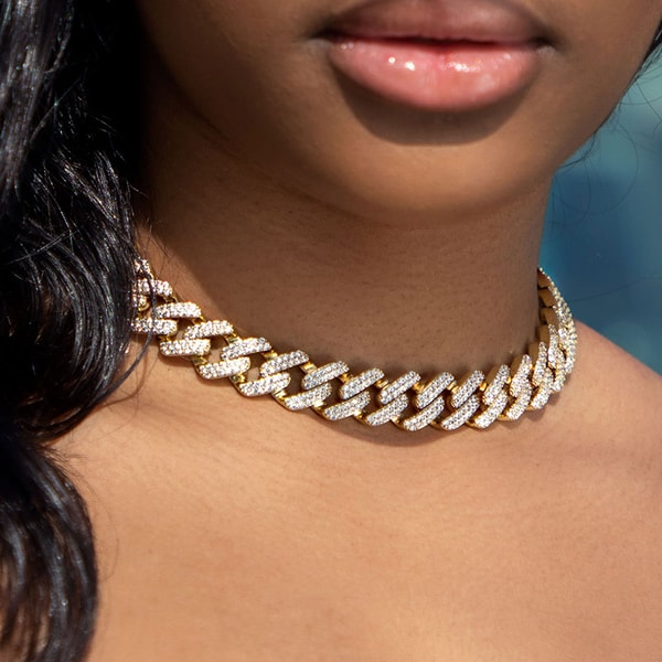 Helloice Women's Iced 14mm Miami Cuban Chain Review