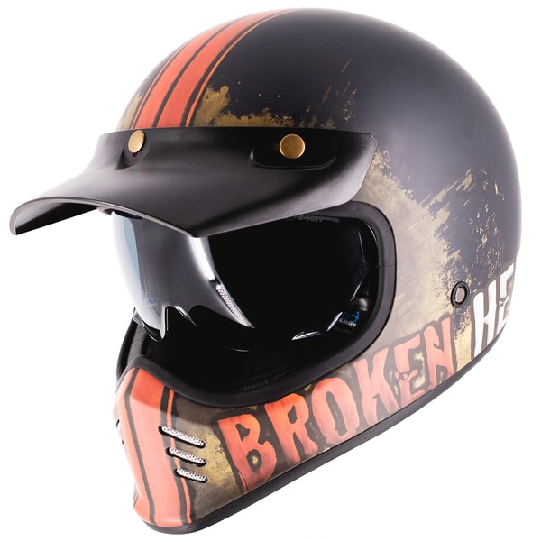 Helme M&auml;dl Broken Head Retro Helm Rusty Rider Bewertung