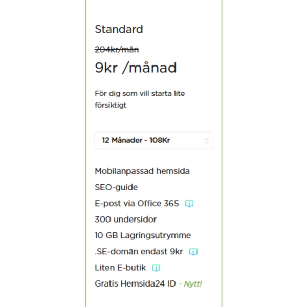 Hemsida24 Standard Recension