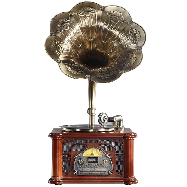 Heritage Vintage Gramophone Pavillon en Cuivre Avis