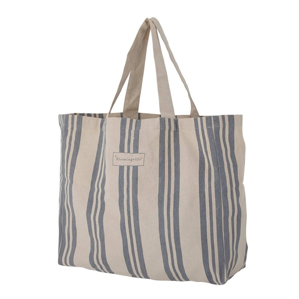 Het Adres Shopper katoen blauw Trina Beoordeling
