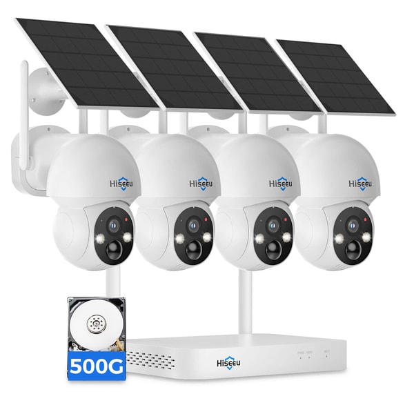 Hiseeu Solar-Powered Wireless PTZ 360&deg; View Security Camera System Review