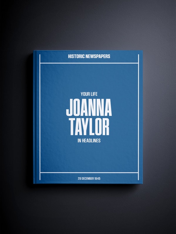 Historic Newspapers Personalised Birthday Newspaper Book Review