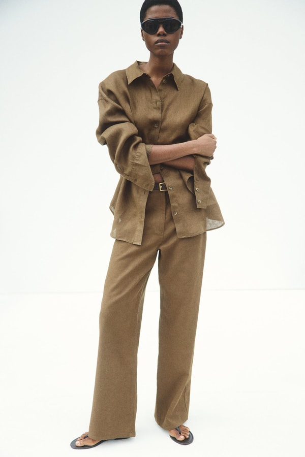 H&M Linen-blend trousers مراجعة