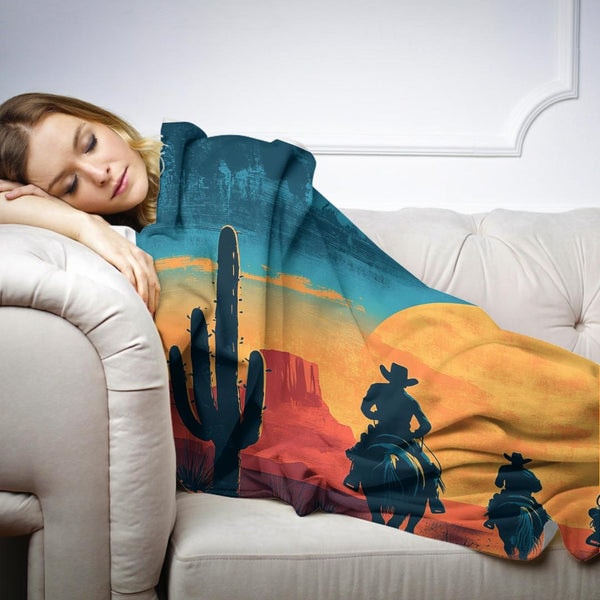 Home Art Haven Cowboy Frontier Blanket Review