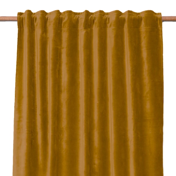 Home Beddings & Curtains Rideau New Delhi velours Ruflette et Passe-Tringle Haomy Avis
