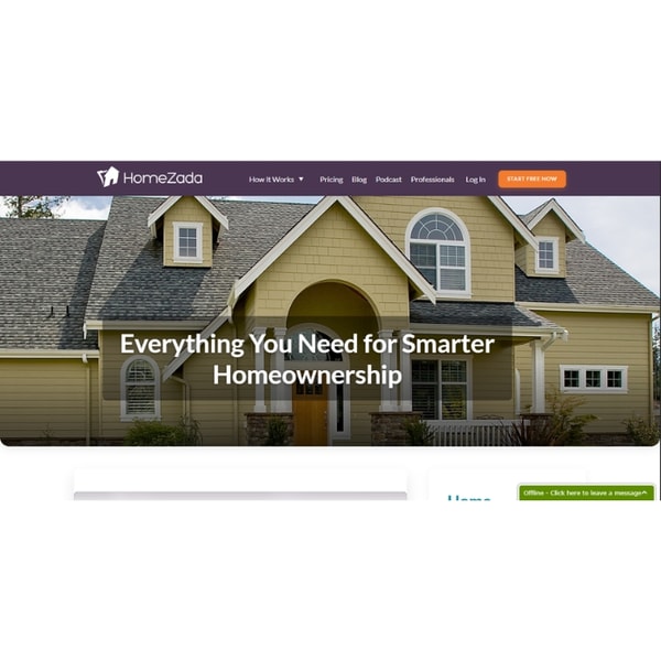 HomeZada Home Feature Management Review