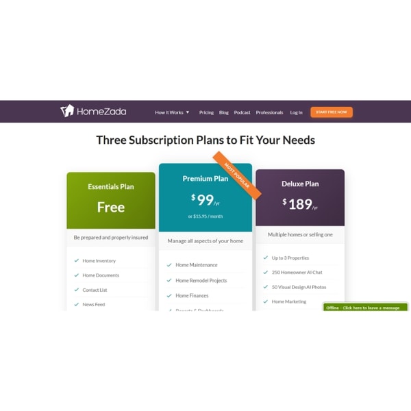 HomeZada Subscription and Support