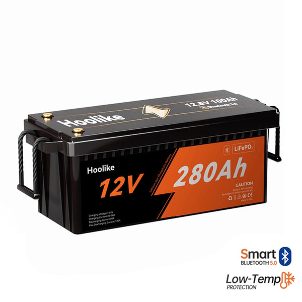 Hoolike 12.8V 280Ah Bluetooth-Enabled Lithium Iron Phosphate (LiFePO4) Battery Review