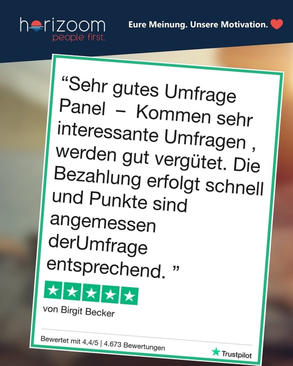 horizoom-Panel Bewertung