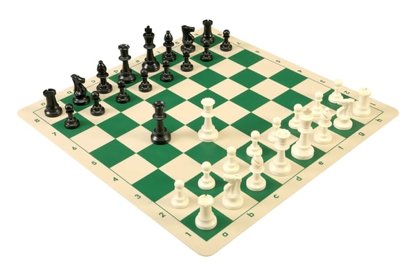 Regulation Tournament Chess Pieces and Silicone Chess Board Combo Review