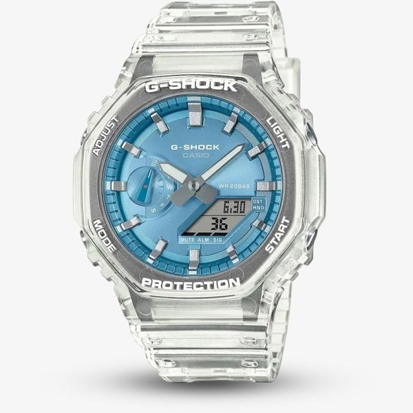 House of Watches Casio Unisex G-Shock Metallic Blue Dual Display Watch GA-2100BM-7A2ER Review