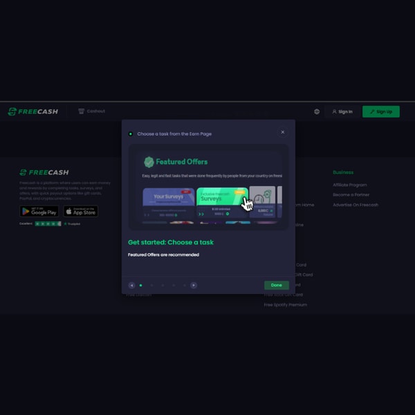 How Freecash Works