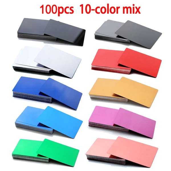 Htpowlasers 100 Pcs 86mm X 54mm Metal Business Card Review
