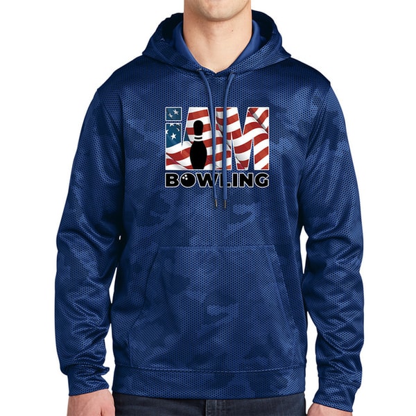 I Am Bowling American Flag Logo Camo Hoodie Review