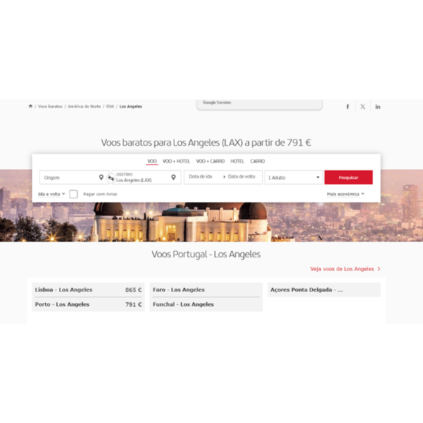 Iberia Porto - Los Angeles Avalia&ccedil;&atilde;o