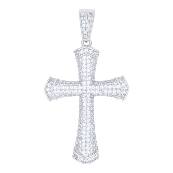 ICED OUT Premium Bling - 925 Sterling Silber Kreuz Anh&auml;nger bewertung