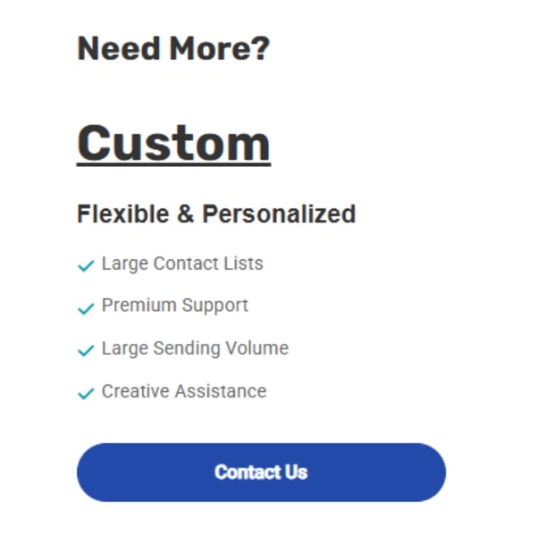 iContact US Custom Plan Review