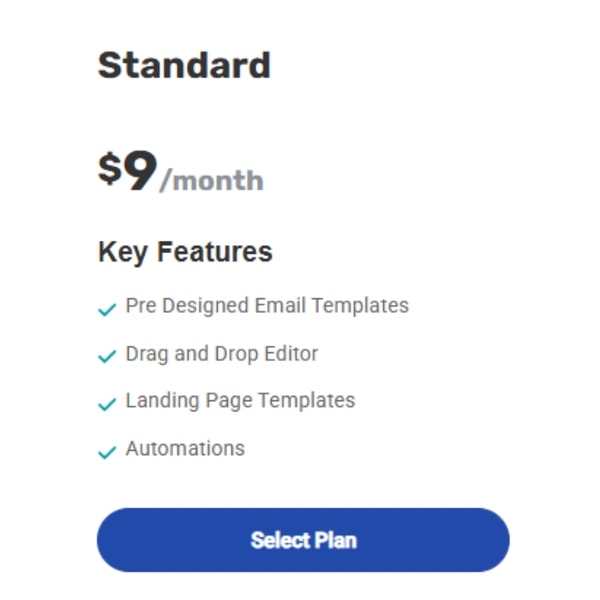 iContact US Standard Plan Review