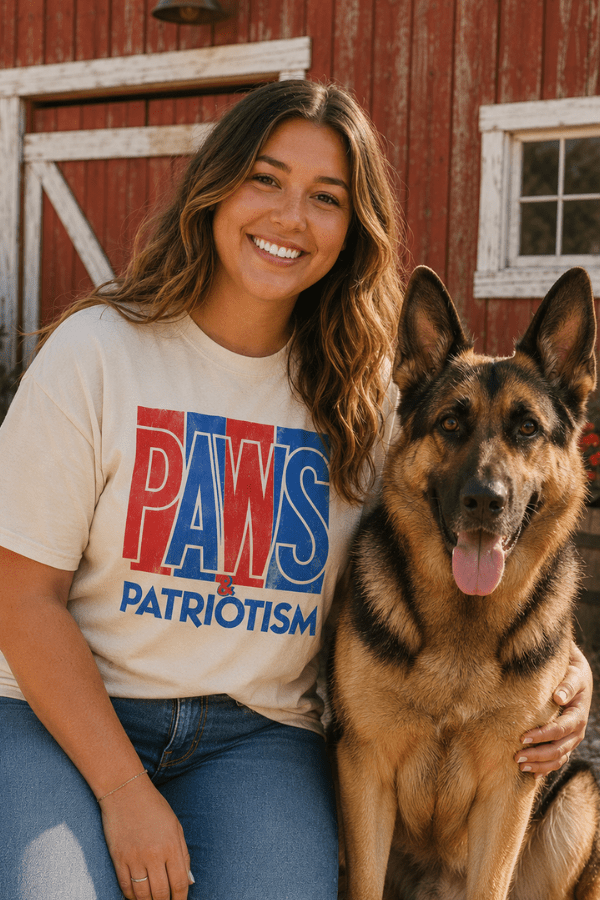 I'd Rather Be With My Dog Paws & Patriotism Uni T Review