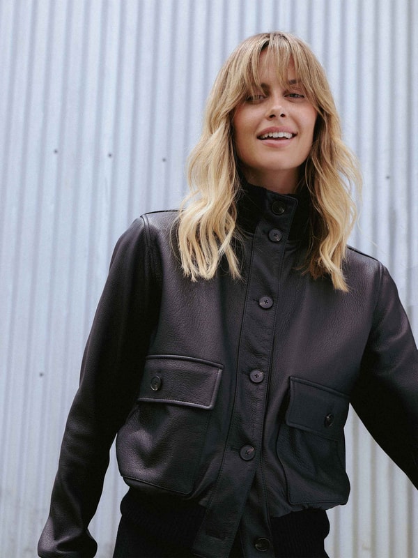 IDAS Collection Isolde Leather Bomber Jacket Review