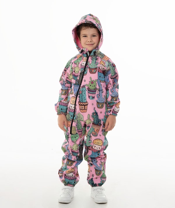 iELM Waterproof Softshell Overall Comfy Rosa Kaktus Jumpsuit Arvustus