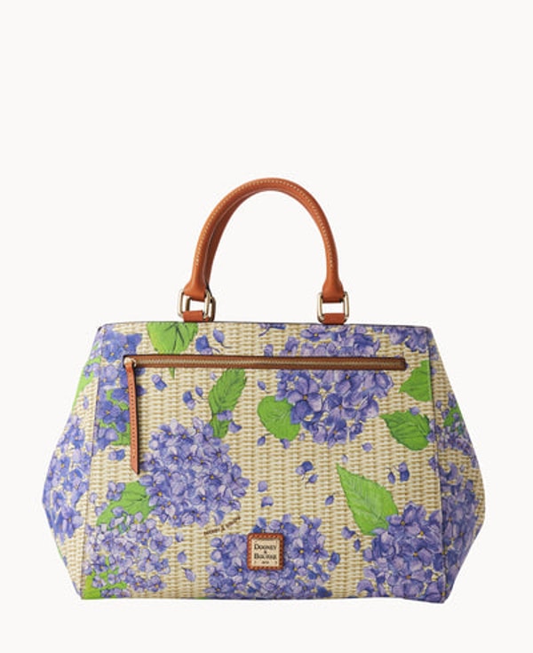 ILoveDooney Hydrangea Basketweave Zip Satchel Review